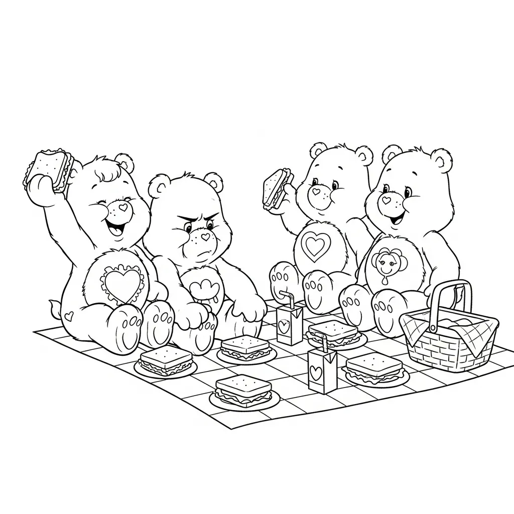 Care Bear 2 para colorear y recortar