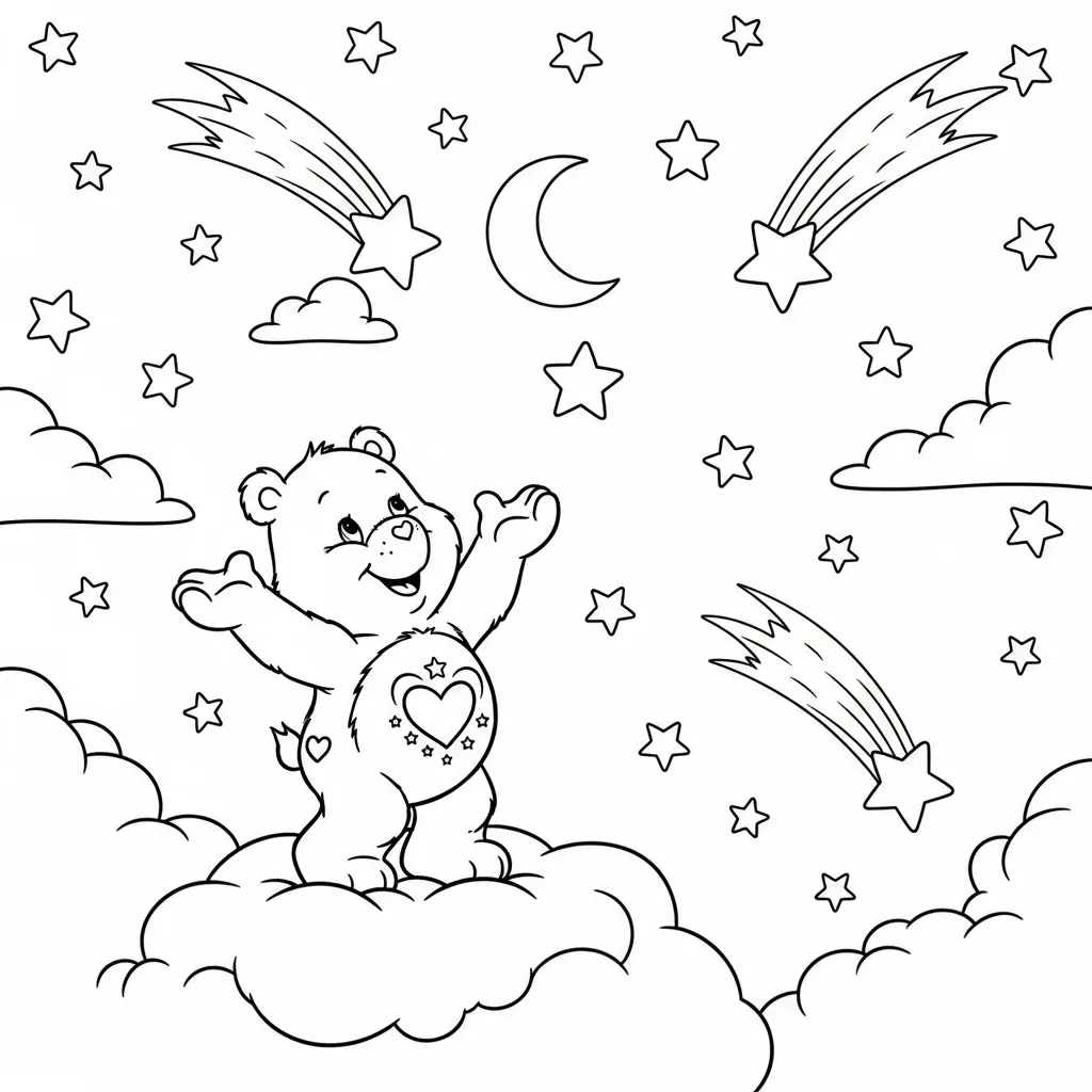 Care Bear 6 para colorear en línea gratis