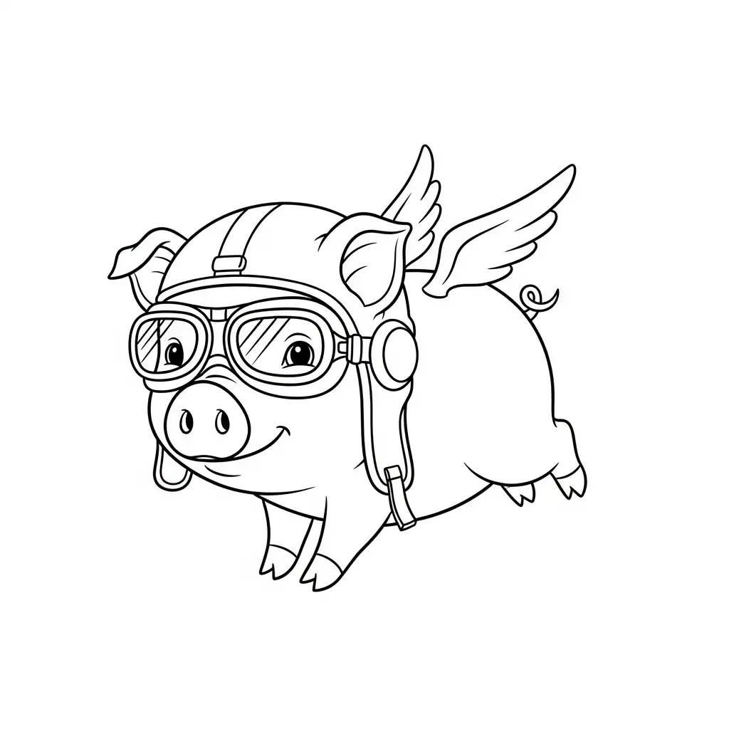 Cerdo para colorear en línea