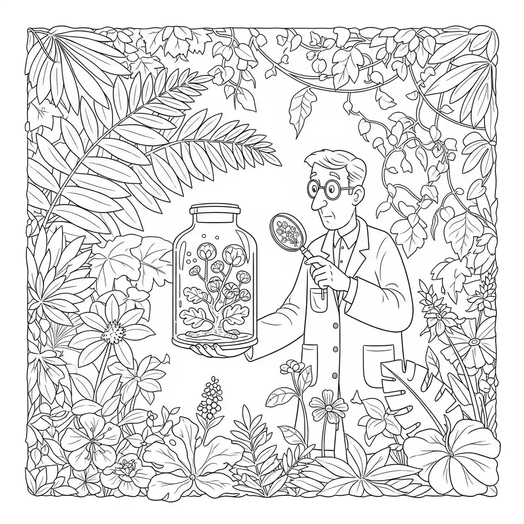 Ciencia para colorear gratis para imprimir