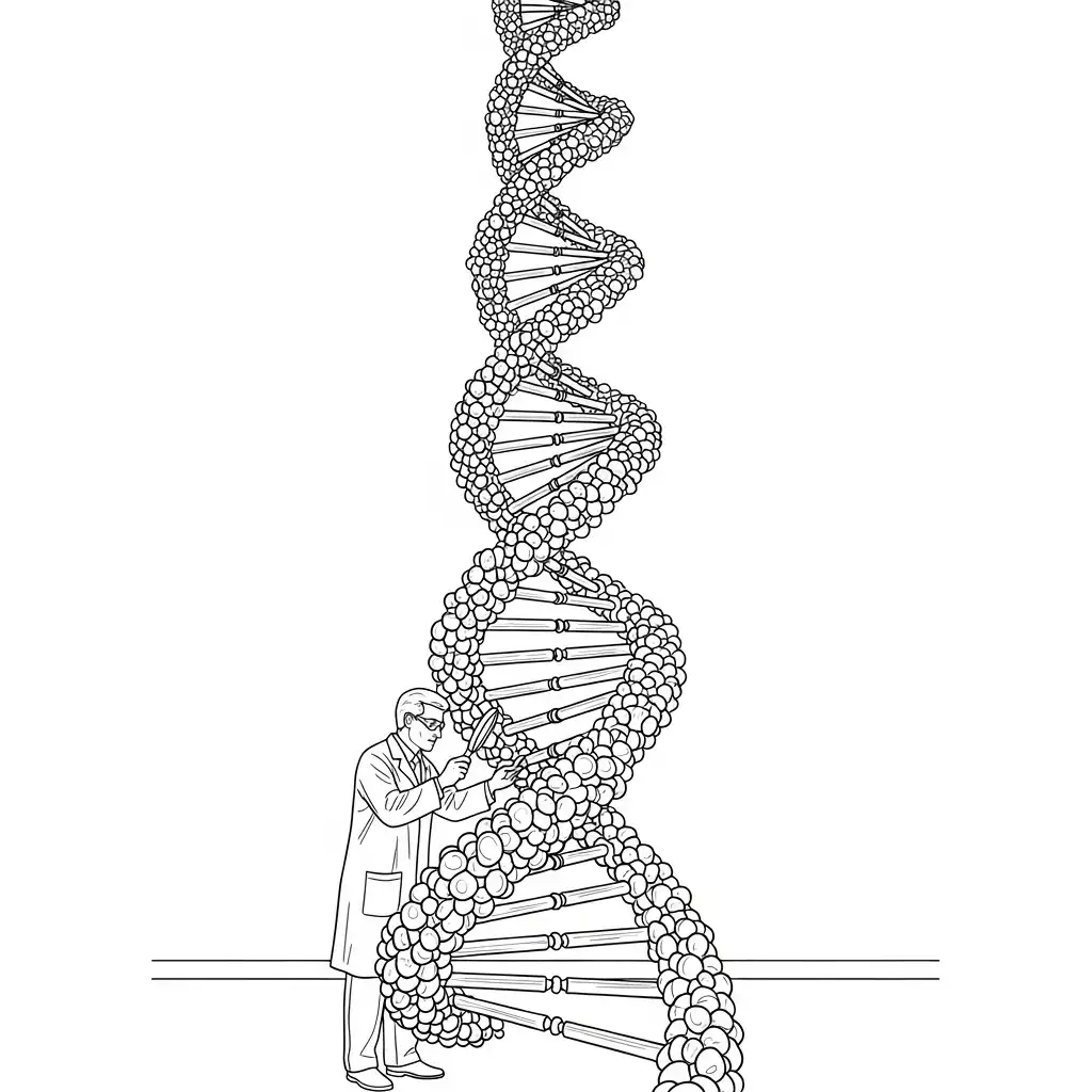Ciencia para colorear para imprimir para niños