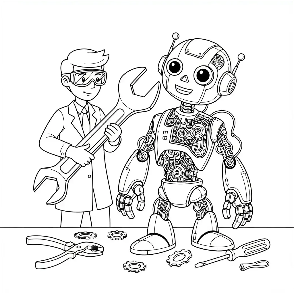 Ciencia para colorear gratis en línea