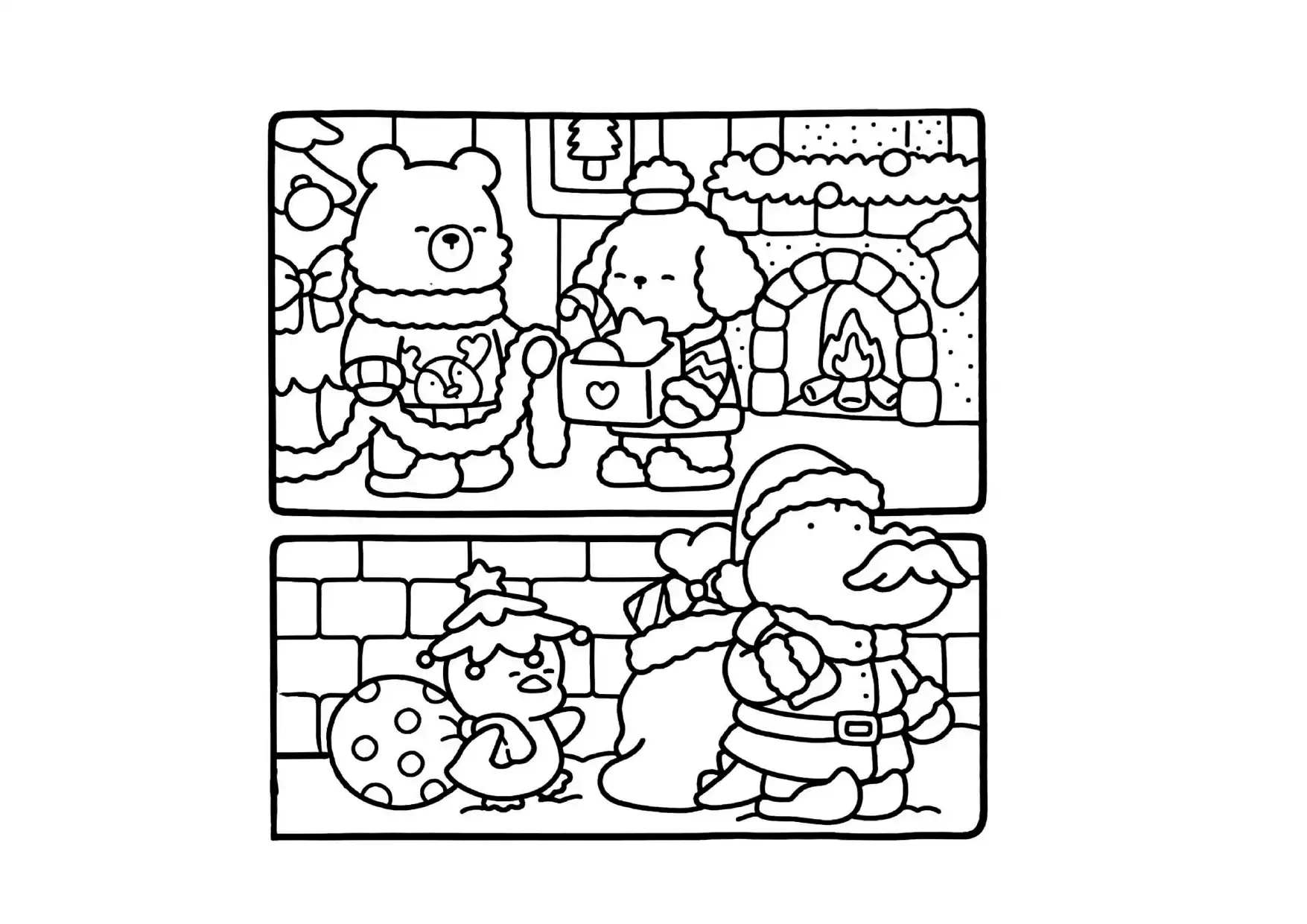 Comfy Days para colorear para niños 1