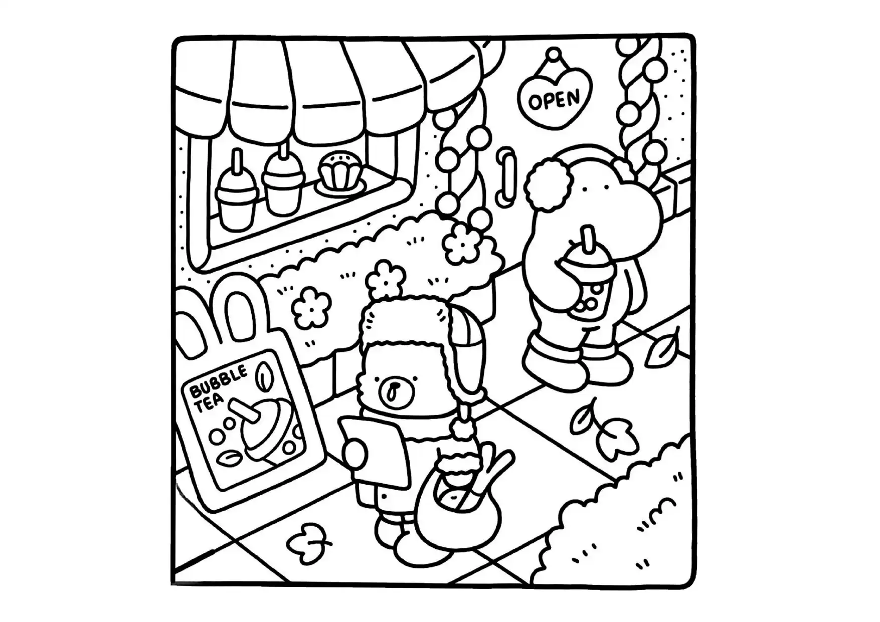 imprimir Comfy Days para colorear gratis