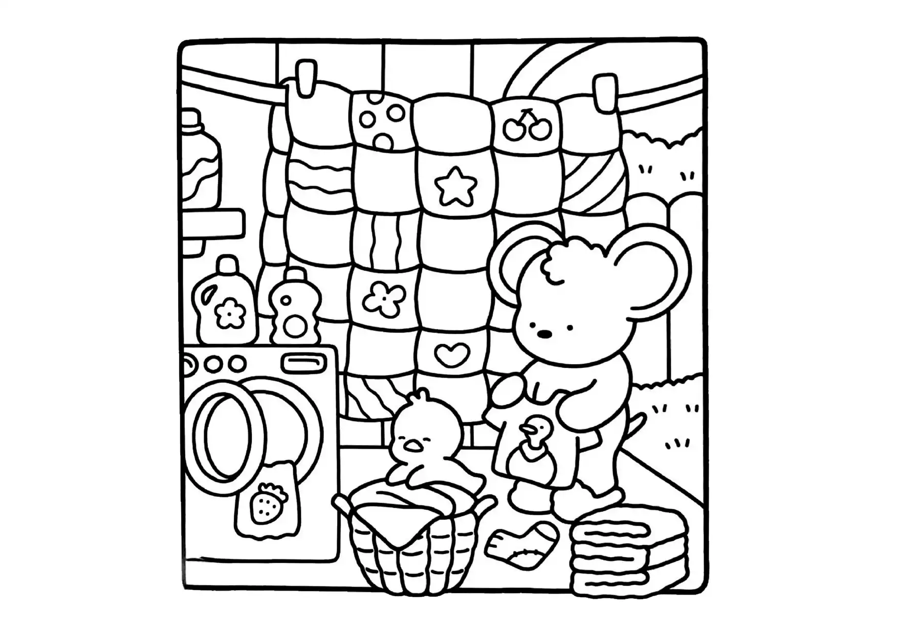 Comfy Days para colorear de para niños