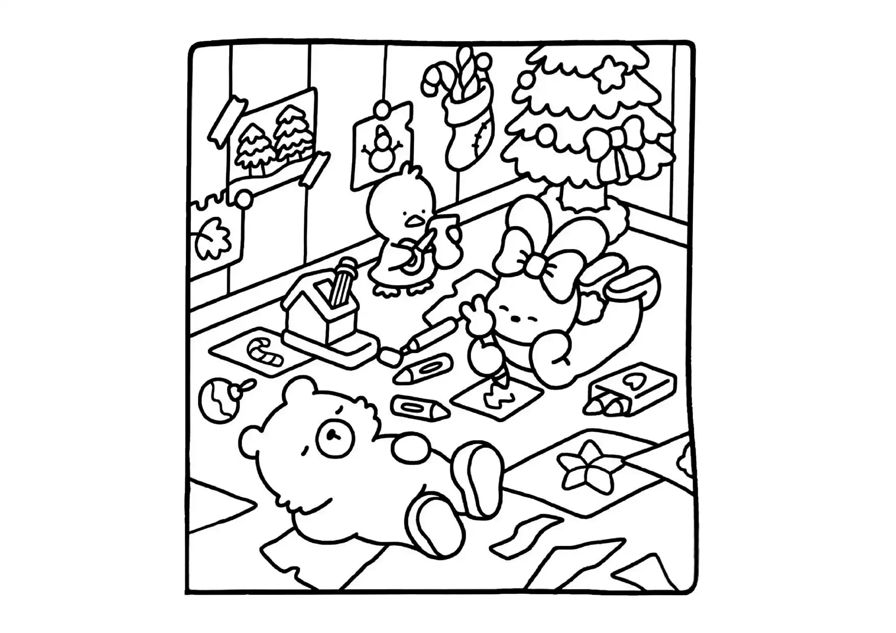 imprimir Comfy Days para colorear