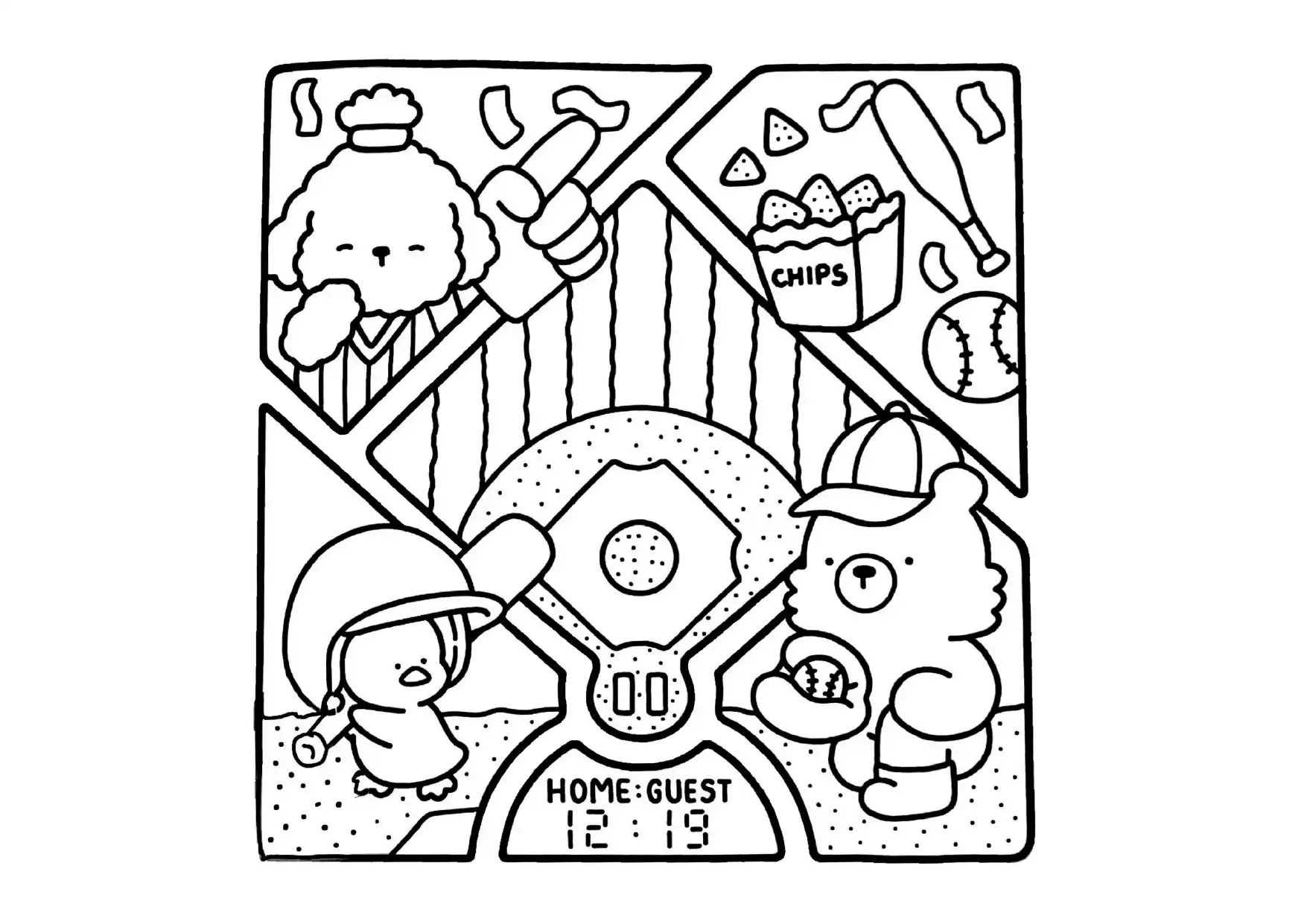 Comfy Days para colorear para imprimir gratis