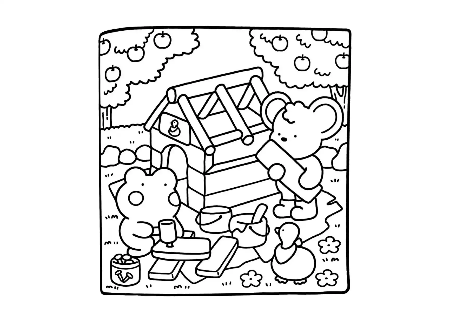 Comfy Days para colorear y dibujos 1