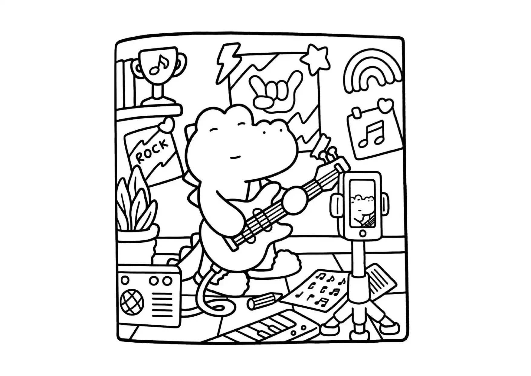 Comfy Days para colorear para imprimir pdf 1