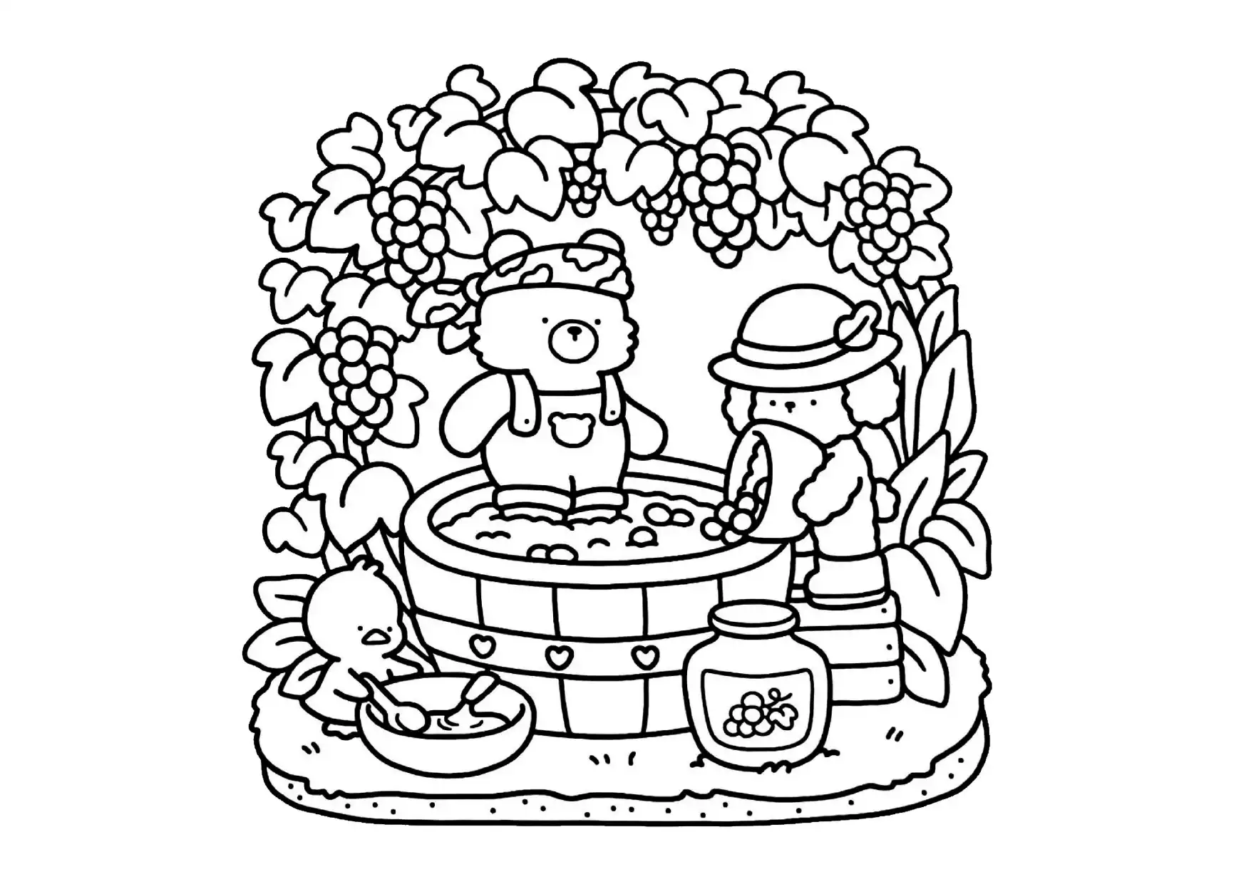 Comfy Days para colorear para niño para imprimir