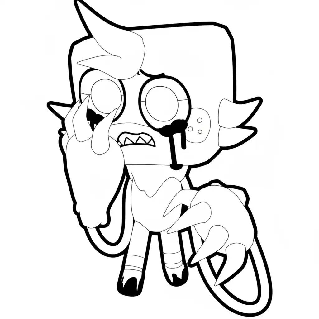 Dandy’s World para colorear para imprimir para niño de 12 años