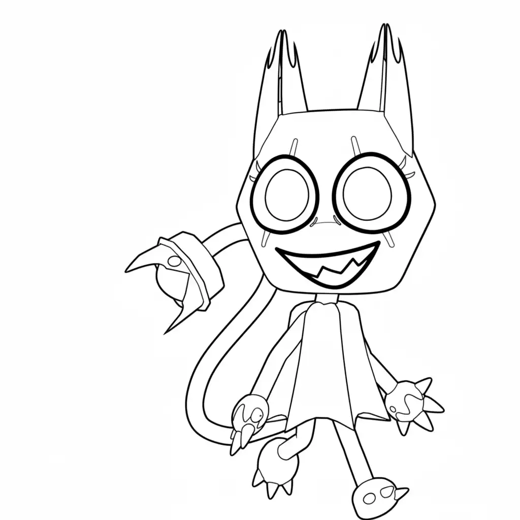 Dandy’s World para colorear y aprendizaje