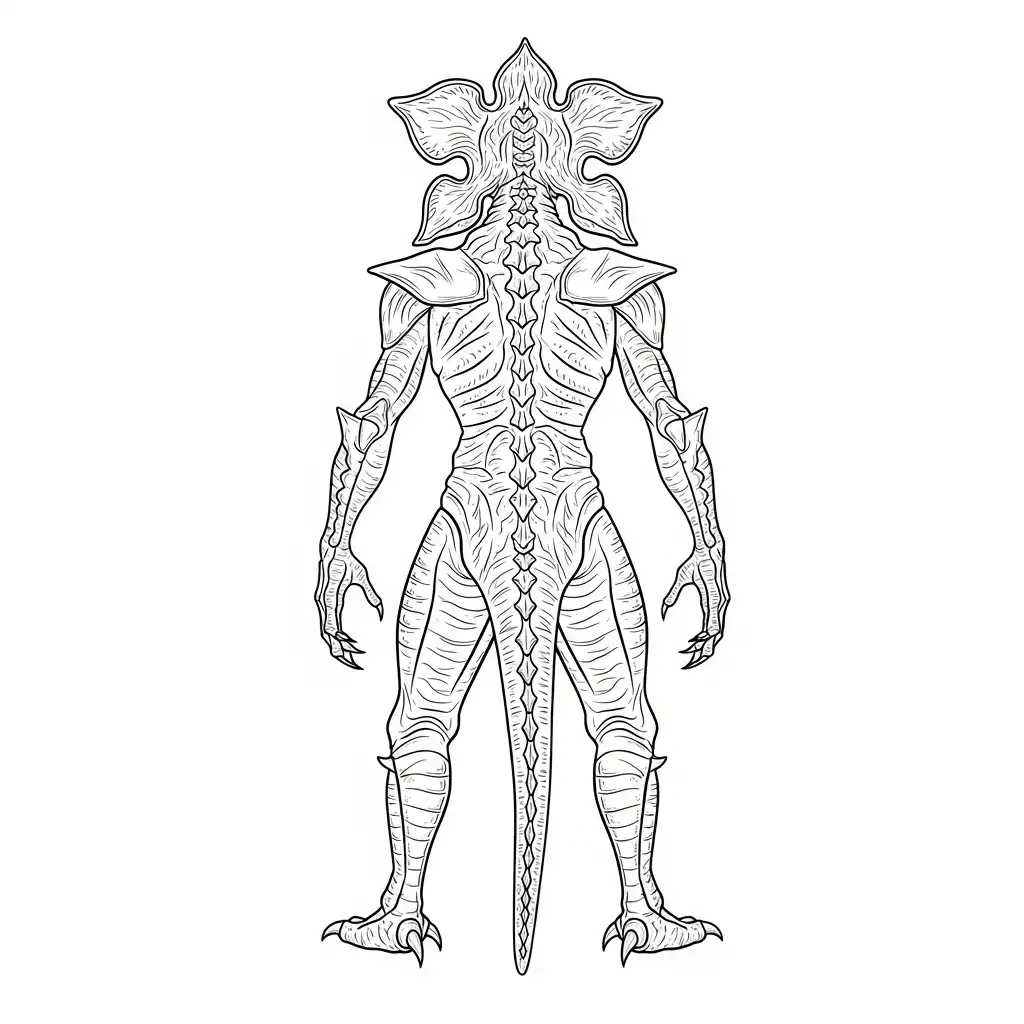 imagen de Demogorgon para colorear para niño 1