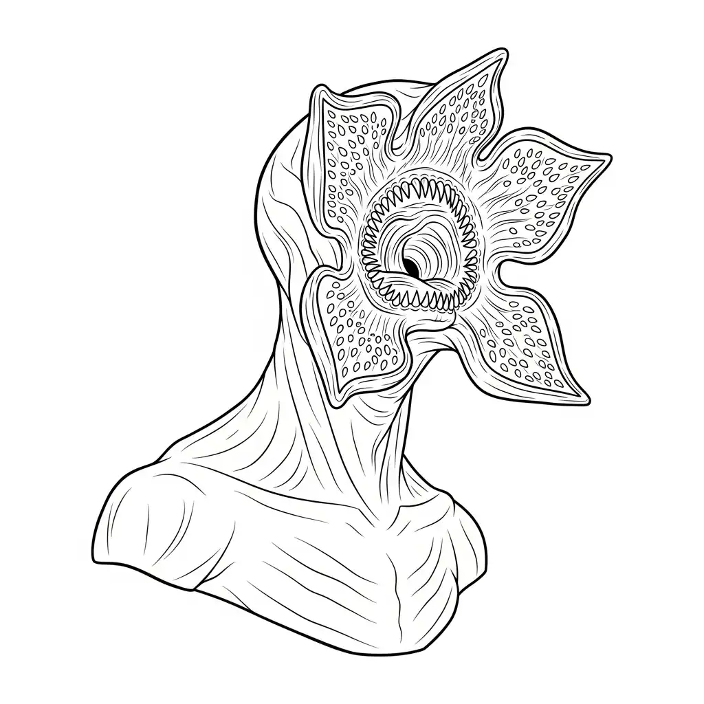 Demogorgon para colorear en línea 1