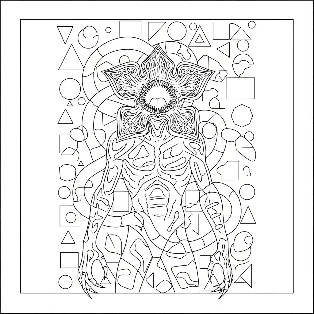 Demogorgon para colorear para imprimir