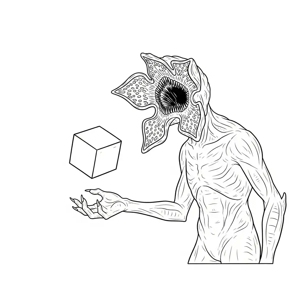 Demogorgon para colorear para descargar