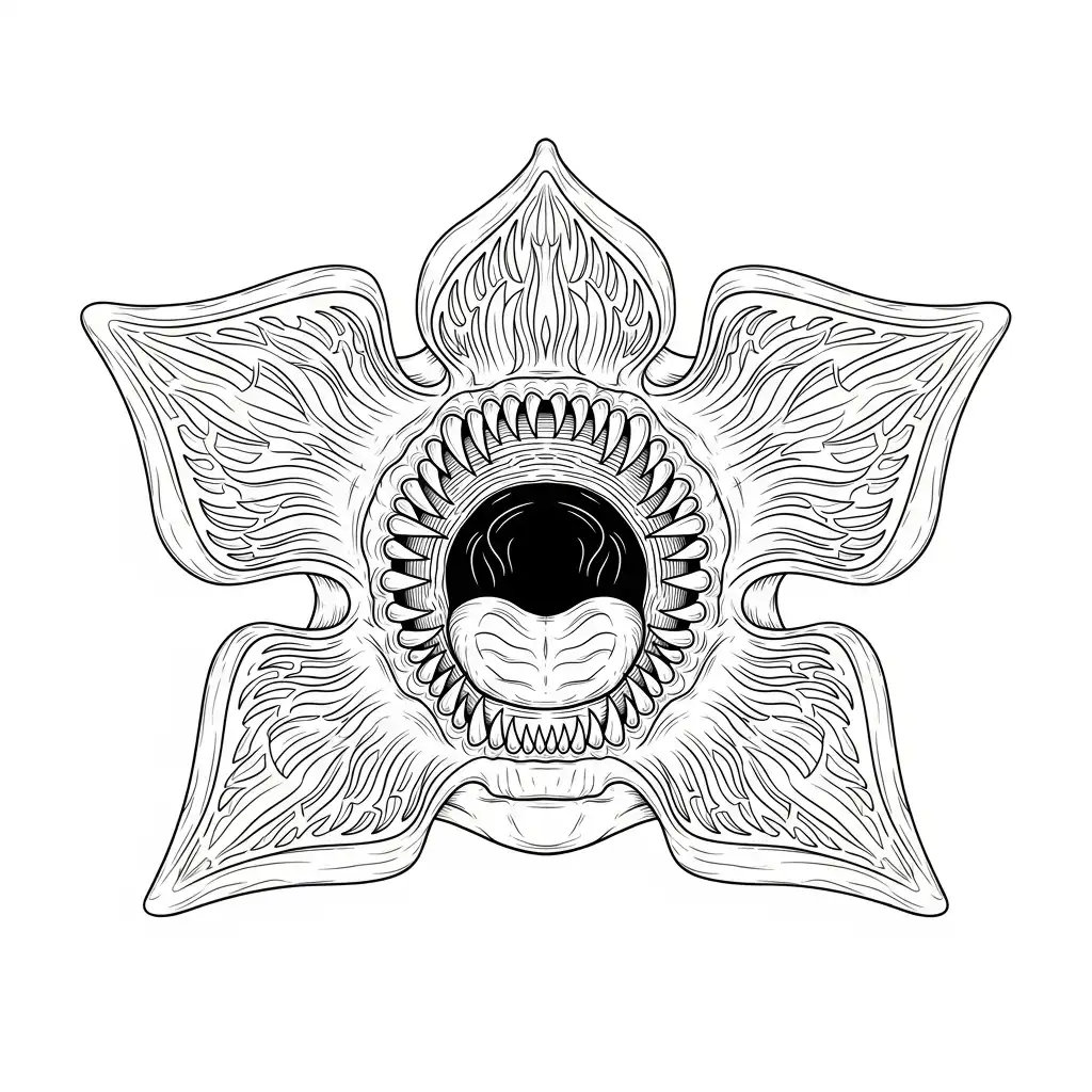 Demogorgon para colorear para niño de 7 años