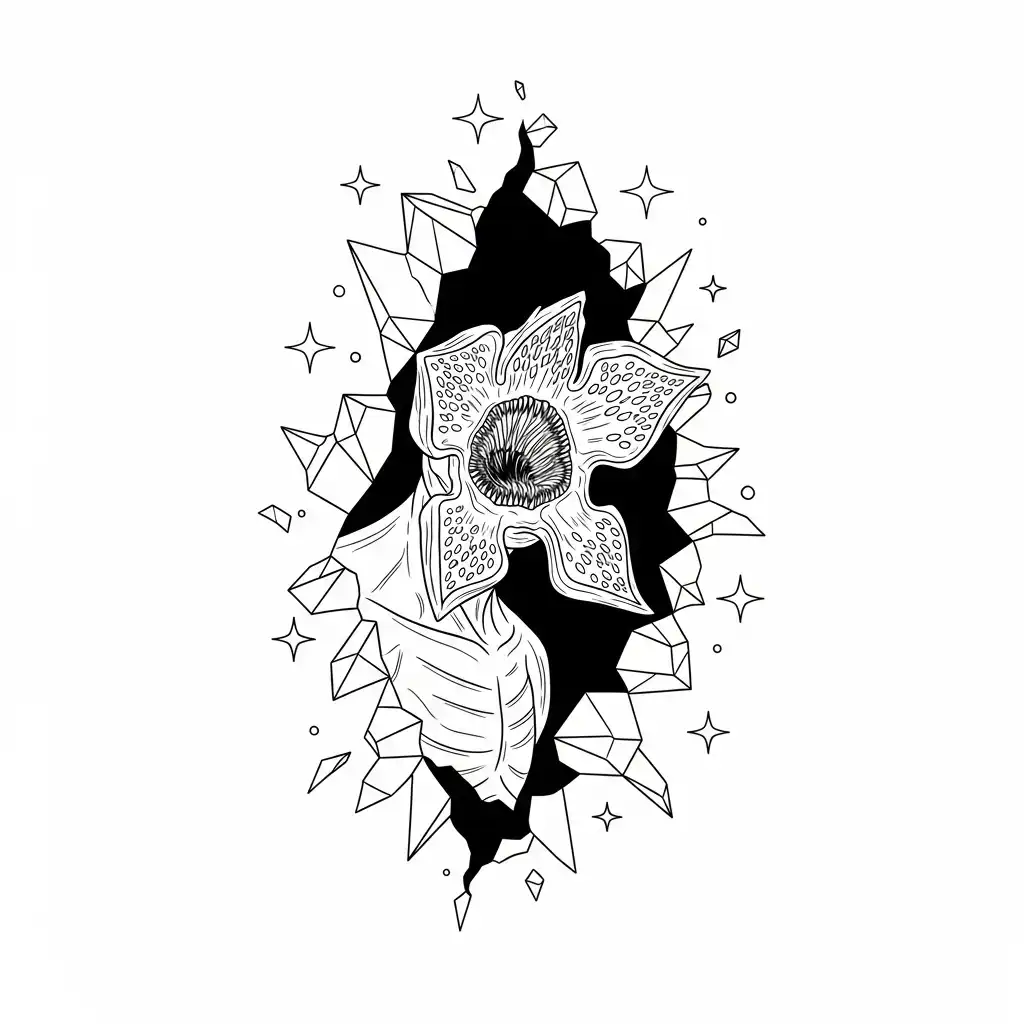 Demogorgon para colorear para niño para imprimir gratis