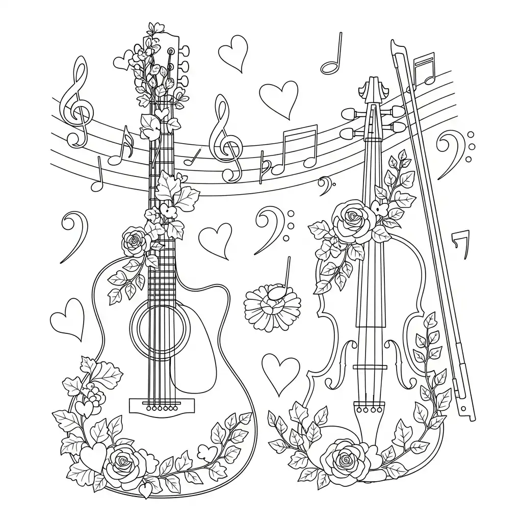 Día de San Valentín para colorear para imprimir para niño de 12 años