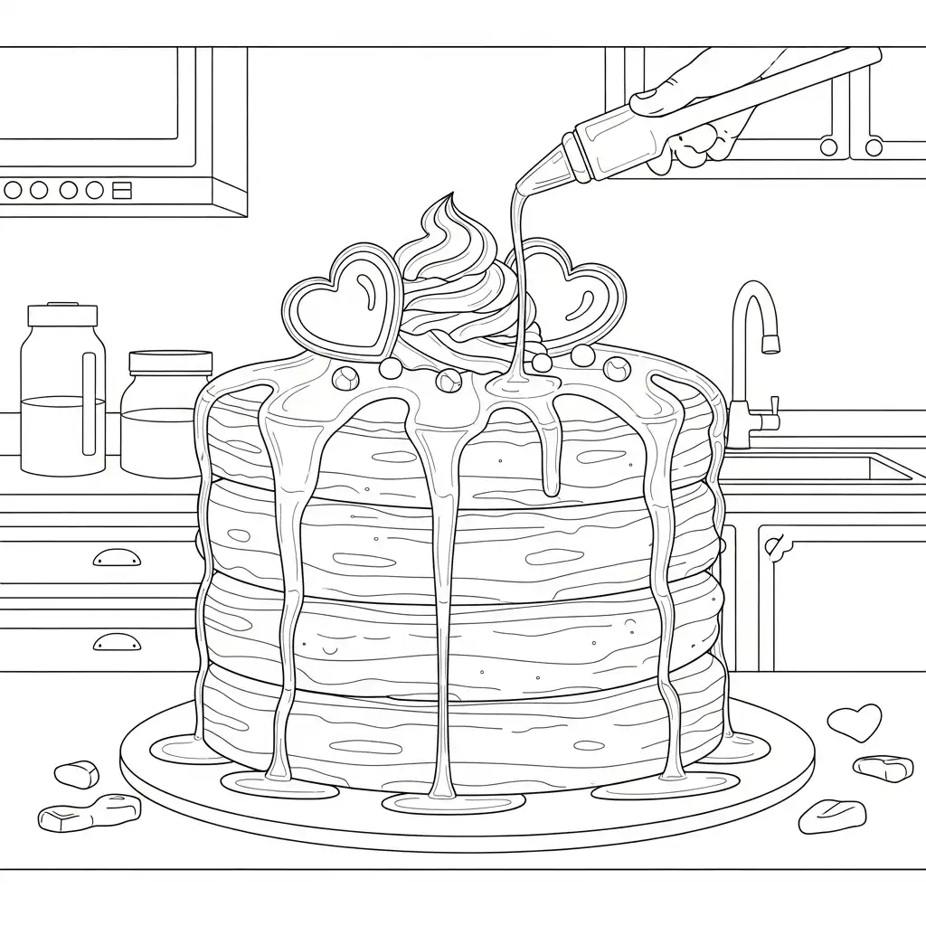 Día de San Valentín para colorear para imprimir para niño de 4 años