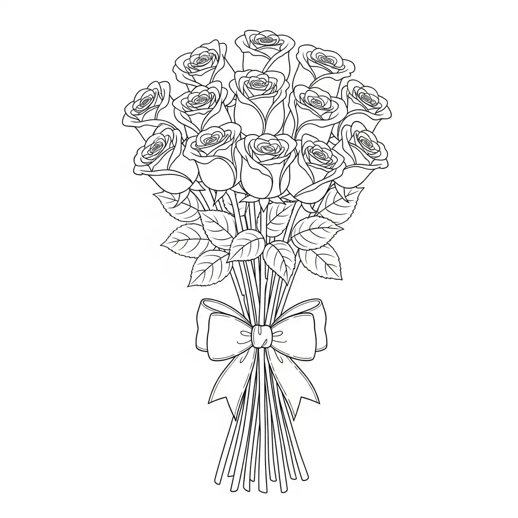 Día de San Valentín para colorear para niño de 3 años 1