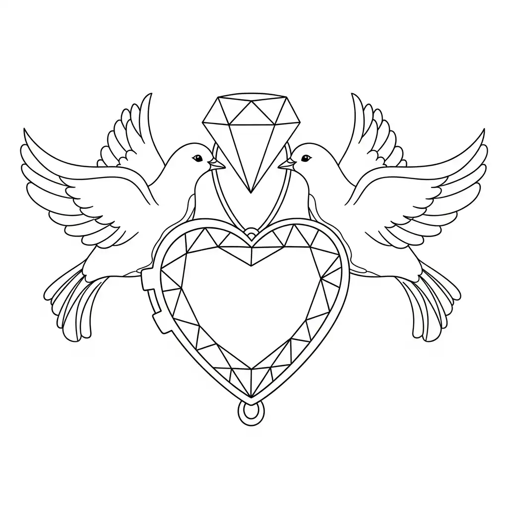 Día de San Valentín para colorear educativo para niño