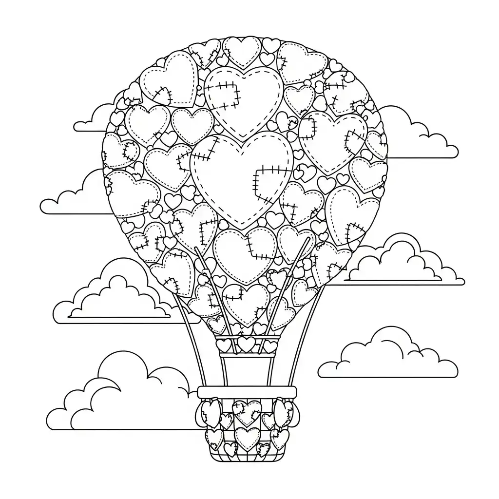 Día de San Valentín para colorear para bebé para imprimir