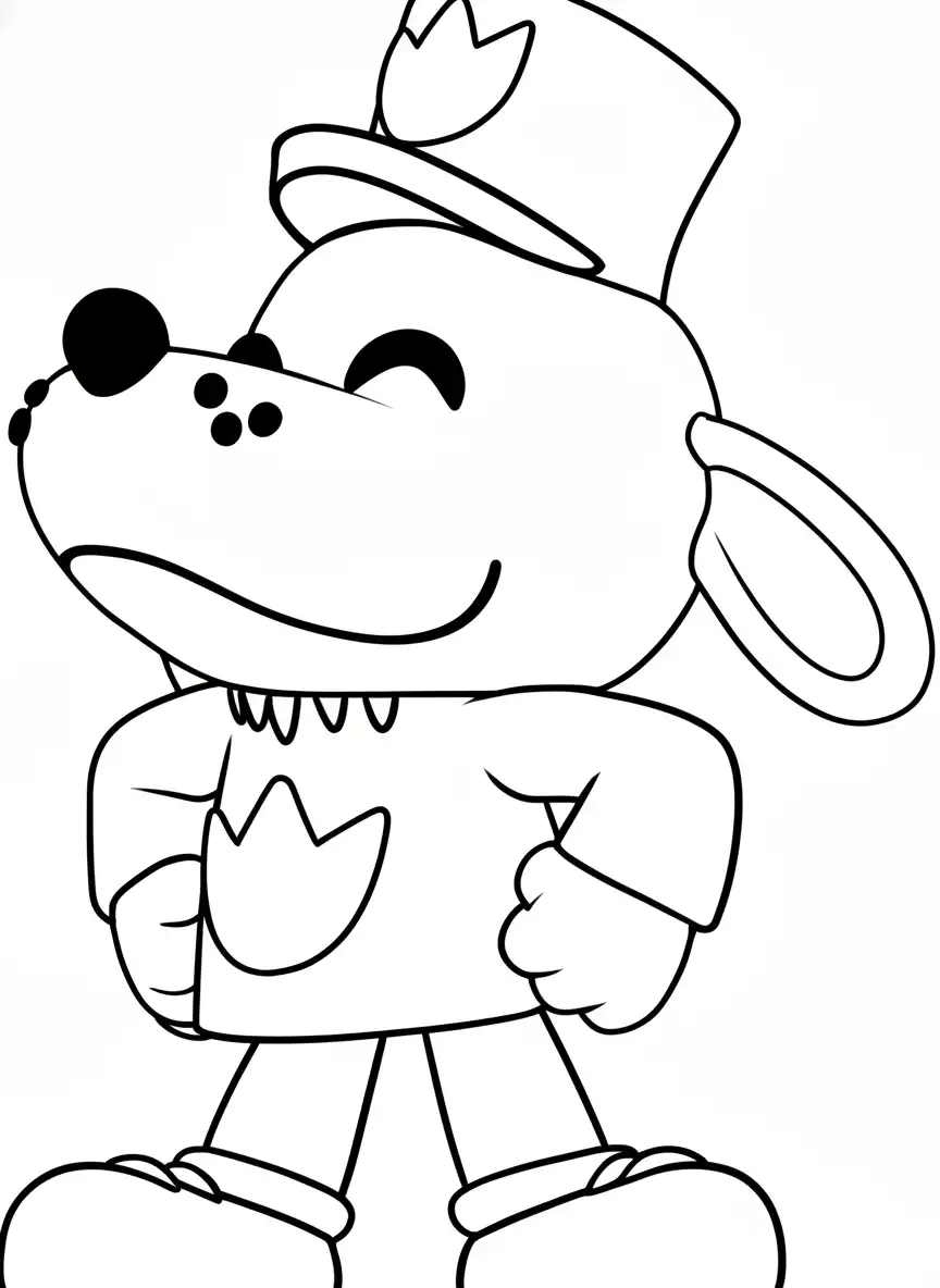 Dog Man para colorear y dibujos