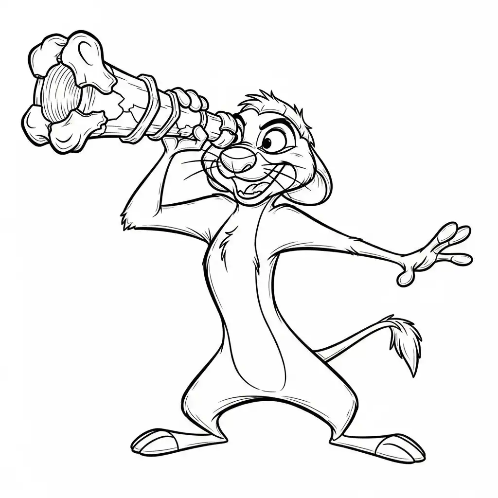 El Rey León para colorear para imprimir