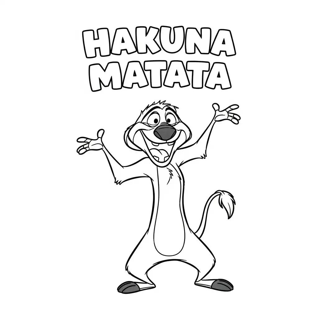 El Rey León para colorear para niño de 3 años 1