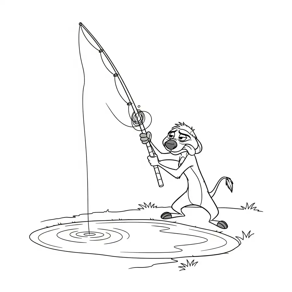 imprimir El Rey León para colorear