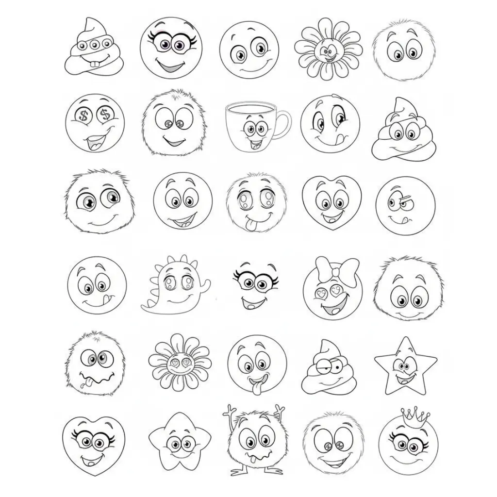 para imprimir Emoji 16 para colorear gratis