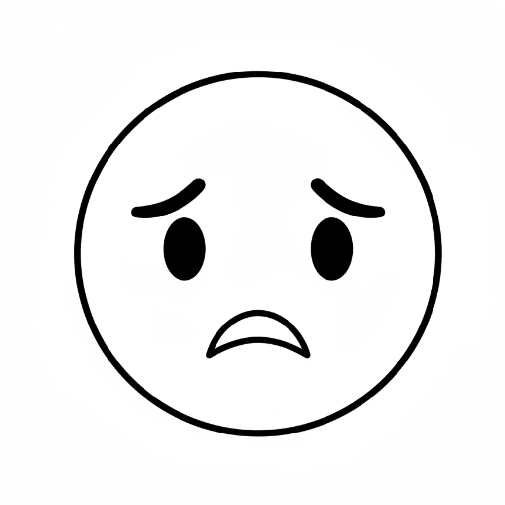 Emoji 2 para colorear para niño de 3 años