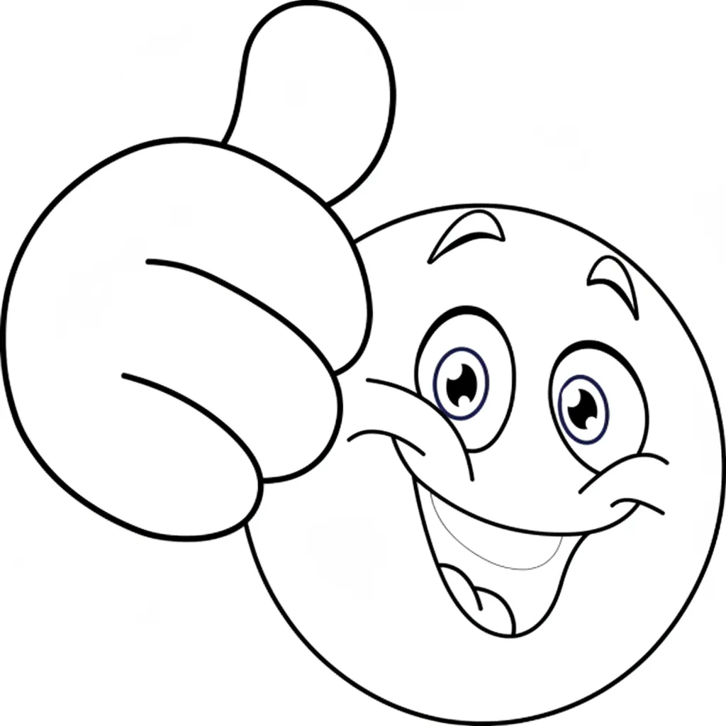 Emoji 21 para colorear para imprimir kawaii