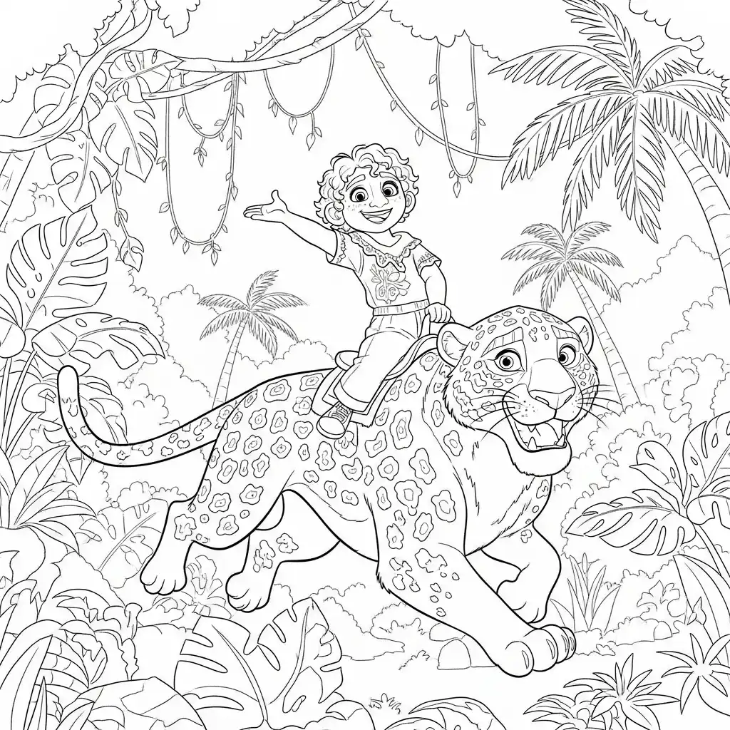 Encanto para colorear para niño de para imprimir 1