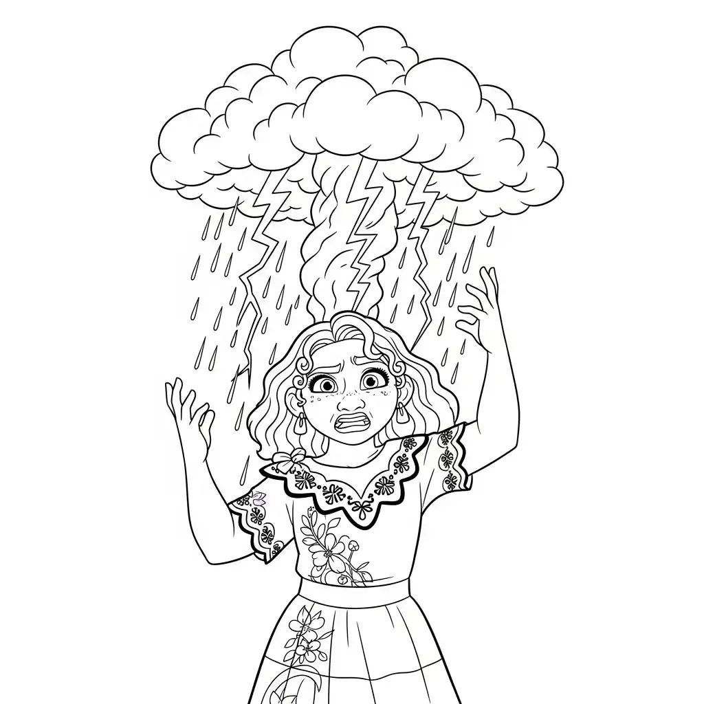 Encanto para colorear para imprimir para niño de 2 años