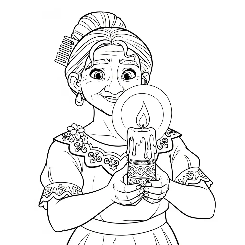 Encanto para colorear para niño para imprimir gratis