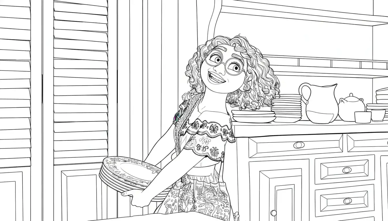 Encanto para colorear para niño para imprimir