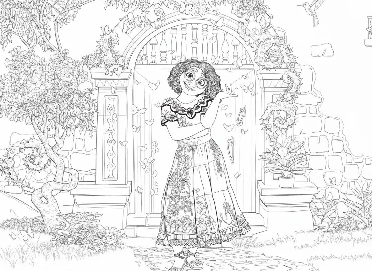 Encanto para colorear para niño de 2 años