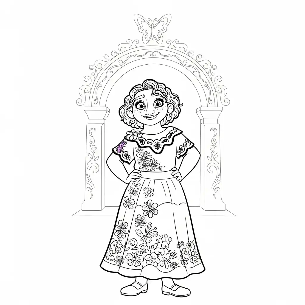 Encanto para colorear para bebé para imprimir