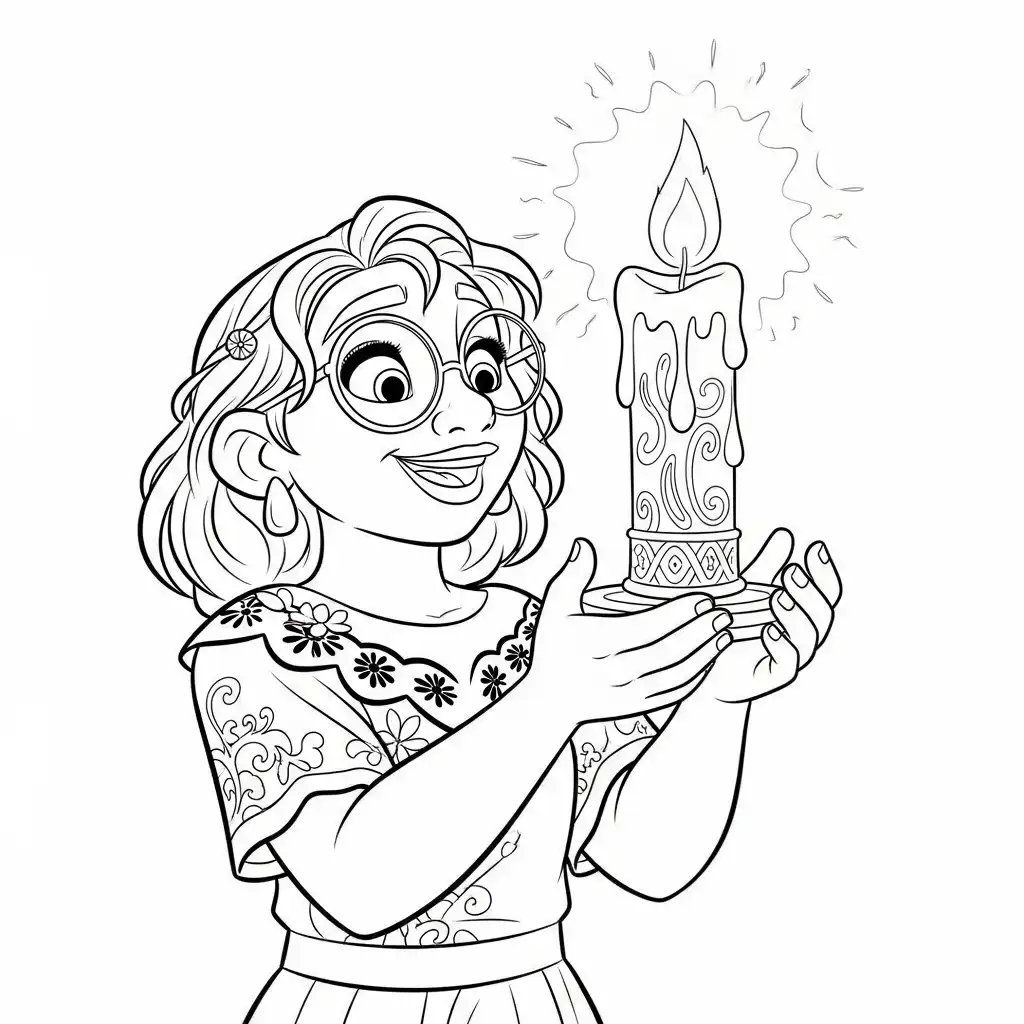 Encanto para colorear para niño de 7 años