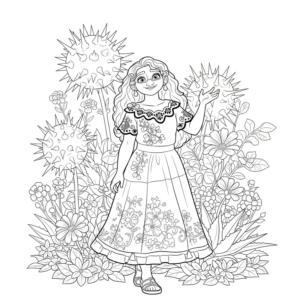 Encanto para colorear para niño de 10 años