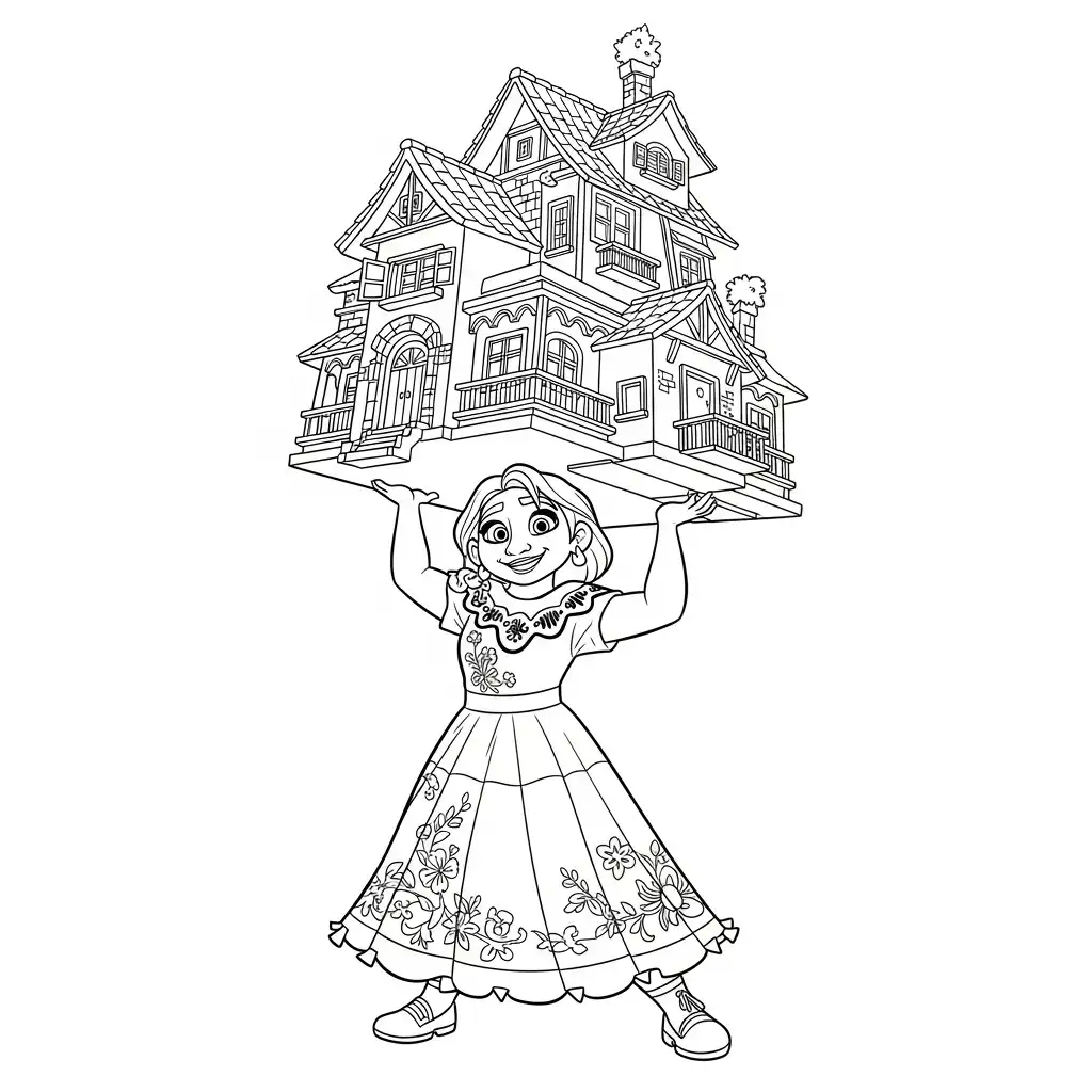 Encanto para colorear gratis para imprimir