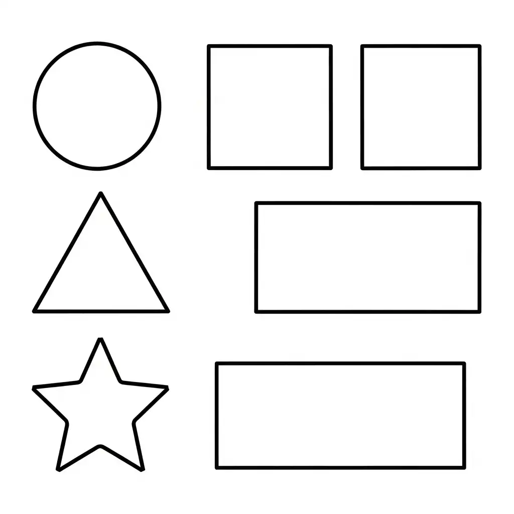 Figuras Geométricas para colorear para niños