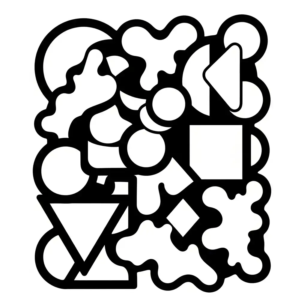 Figuras Geométricas para colorear para imprimir para niño de 4 años