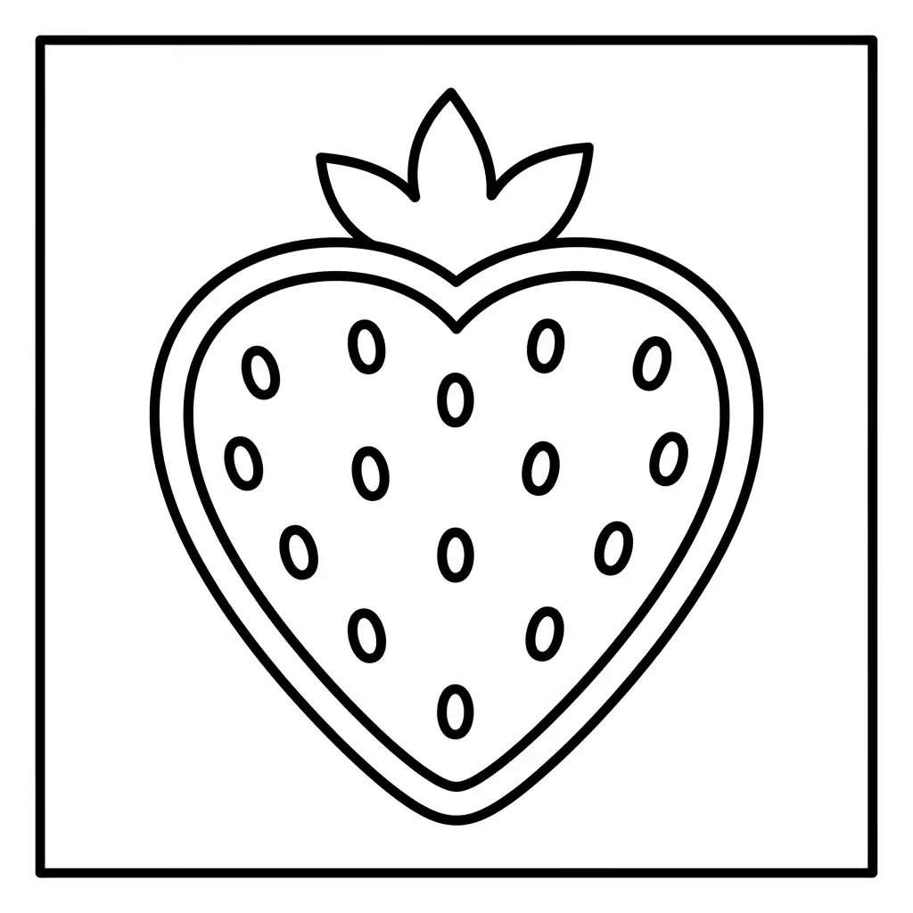 Fresa para colorear gratis para imprimir 1