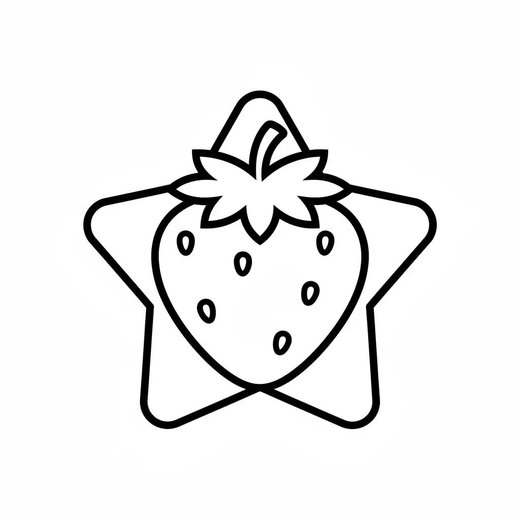 descargar Fresa para colorear gratis