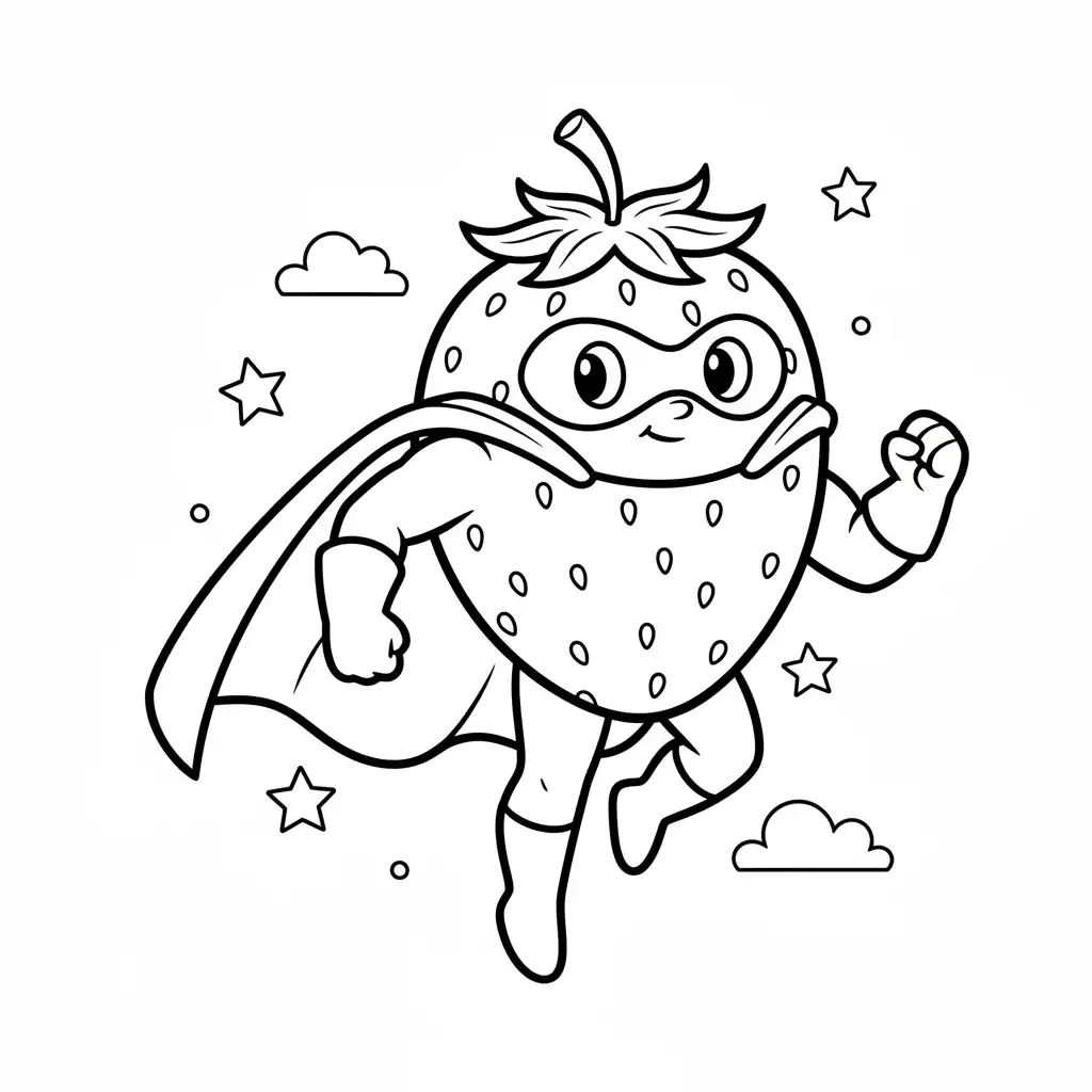 Fresa para colorear y dibujo para imprimir 1