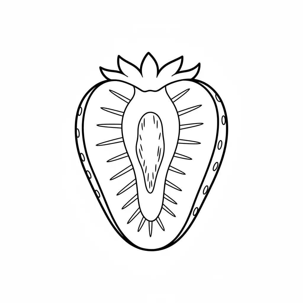 Fresa de niño para colorear para imprimir 1