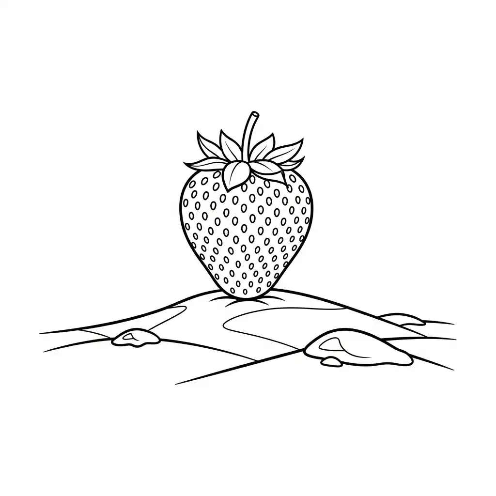 Fresa para colorear gratis para imprimir 2